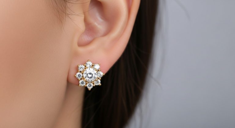 1 Gram Gold AD Earrings