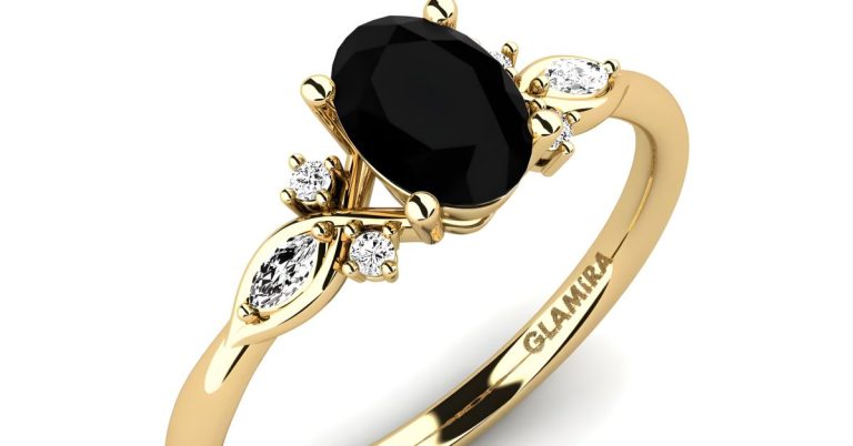 Black Stone Gold Ring Designs