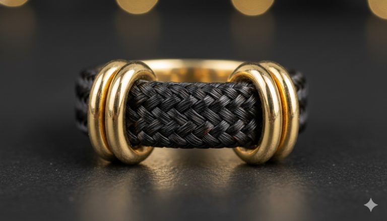 Elephant Hair Gold Ring