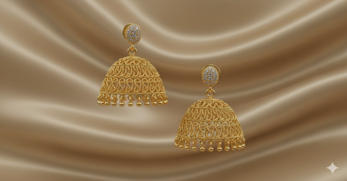Gold Jhumka Designs