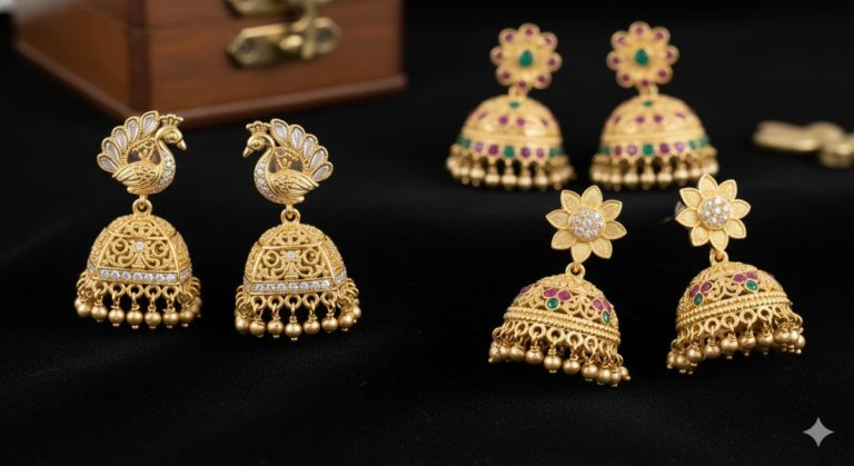Gold Jhumka Designs