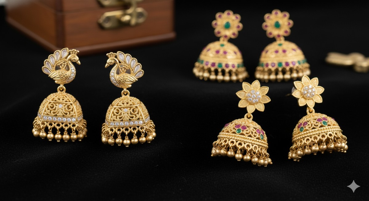 Gold Jhumka Designs