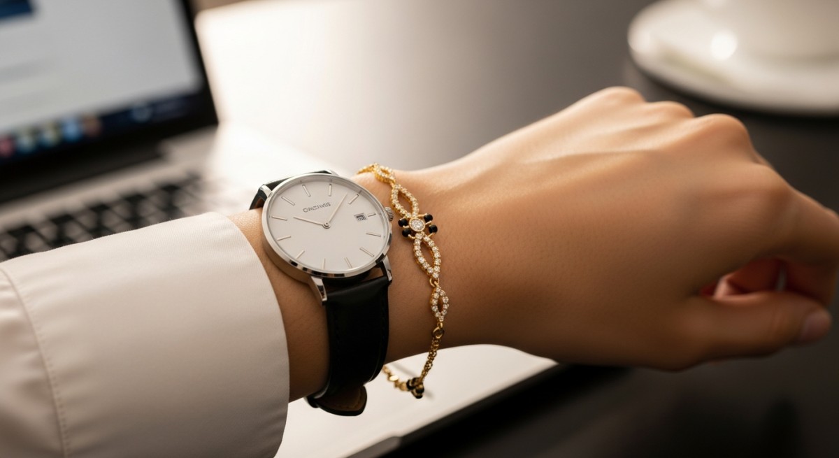 Gold Plated AD Mangalsutra Bracelets