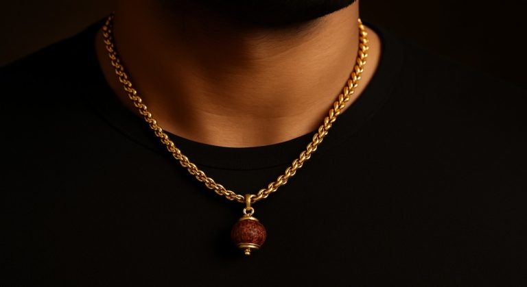 Gold Rudraksha Chain