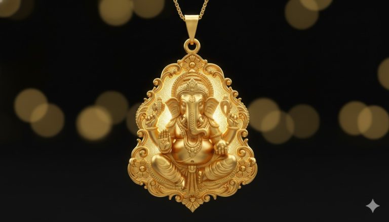 Lord Ganesha Gold Pendants