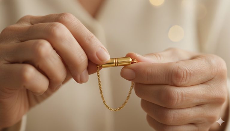 Magnetic Clasp Gold Jewellery