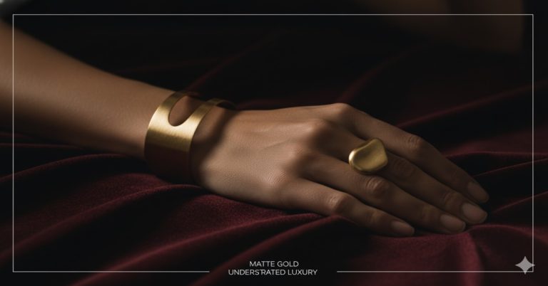 Matte Finish Gold Jewellery