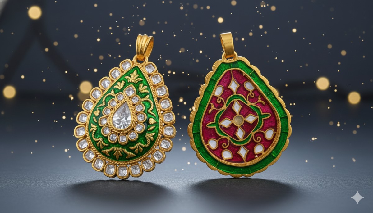 Meenakari gold jewellery