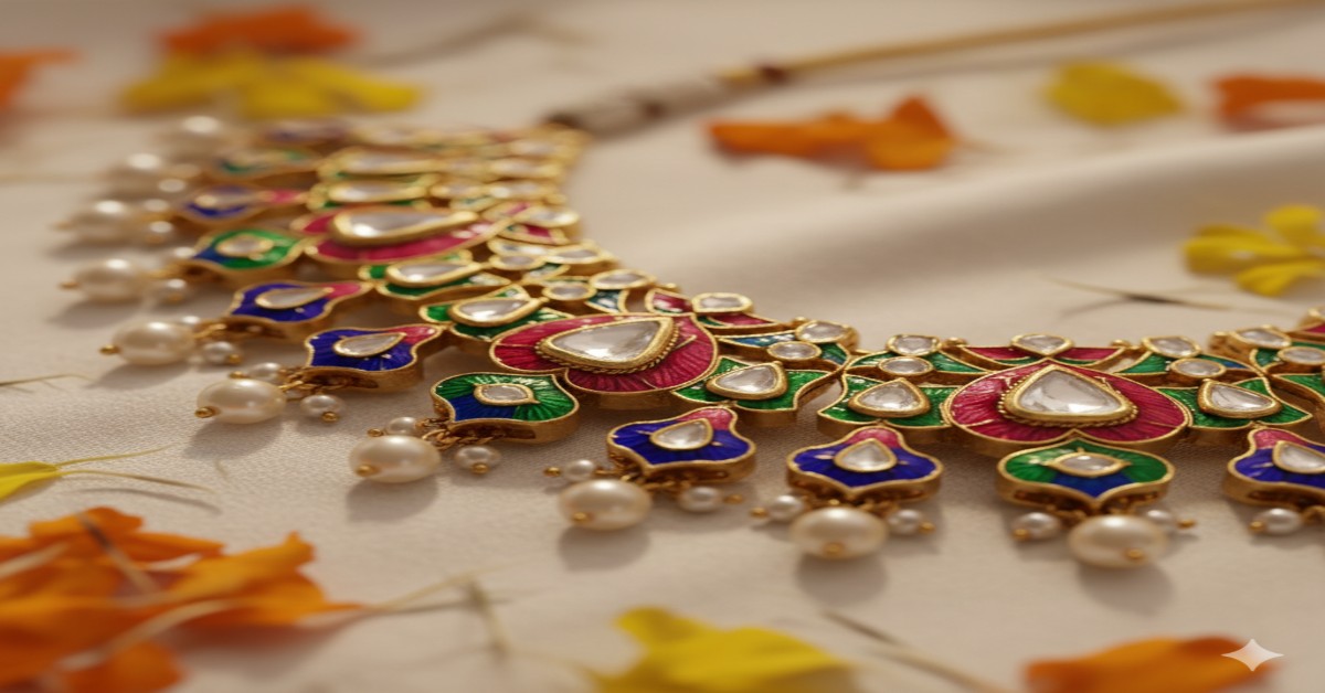 Multicolor Meenakari Gold Sets