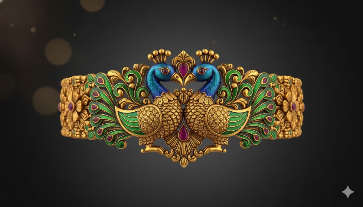 Peacock (Mayur) Design Gold Sets