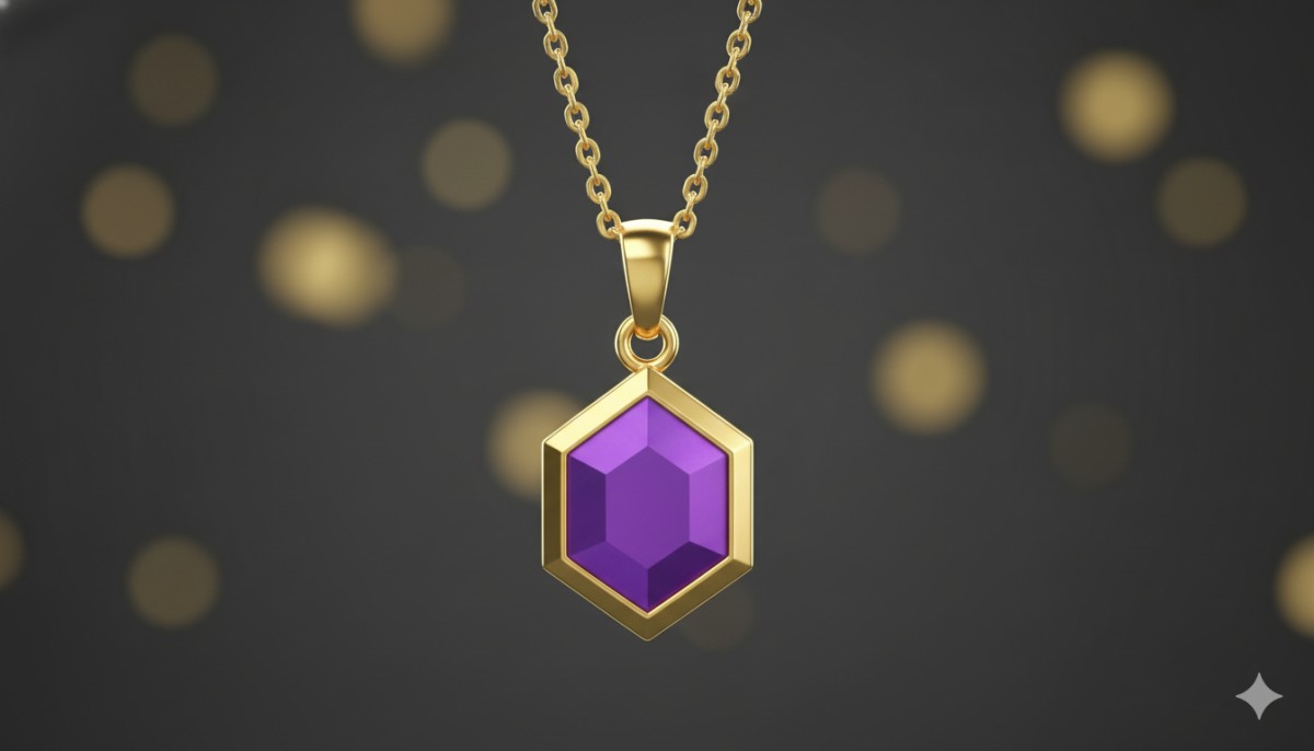 Purple Gold necklace