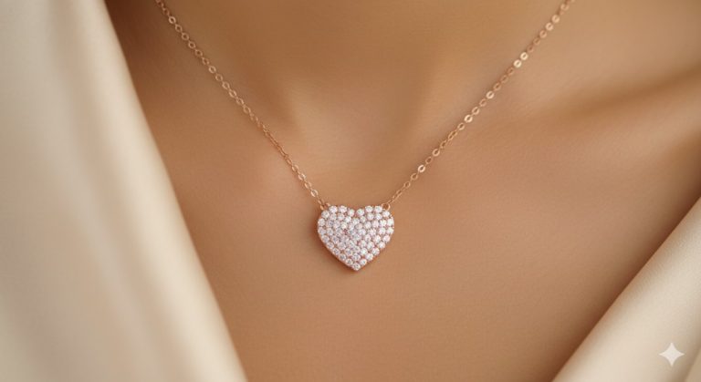 Rose Gold Heart Pendants