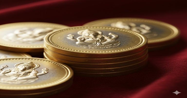 Silver Coins with Gold Polis