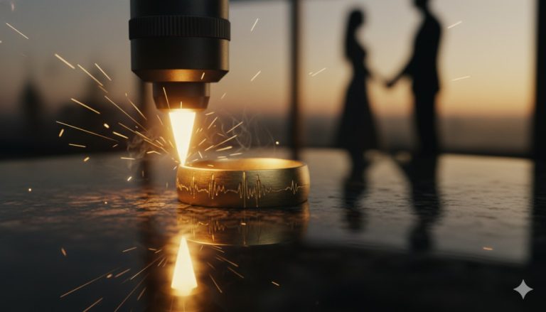 Soundwave Gold Rings