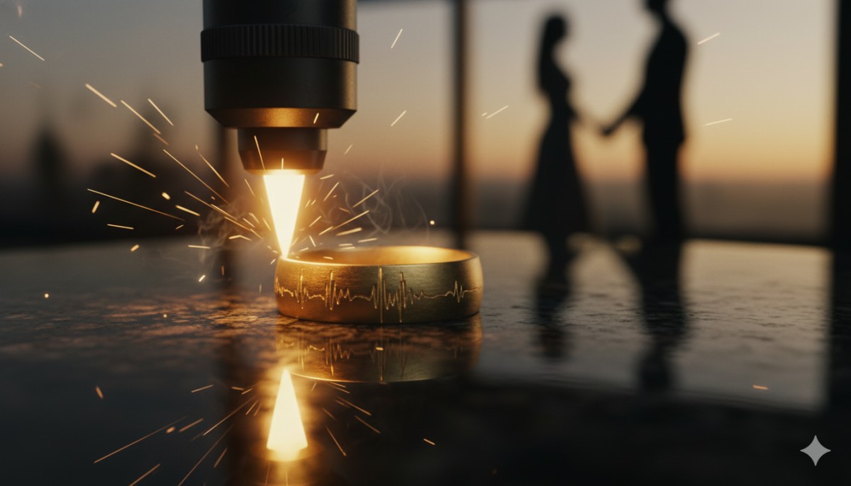 Soundwave Gold Rings