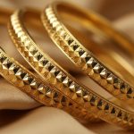 cut gold bangles