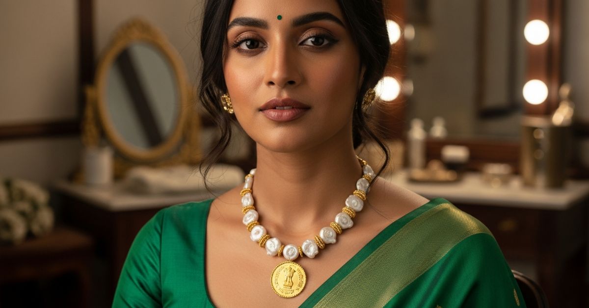 modern baroque pearl necklace